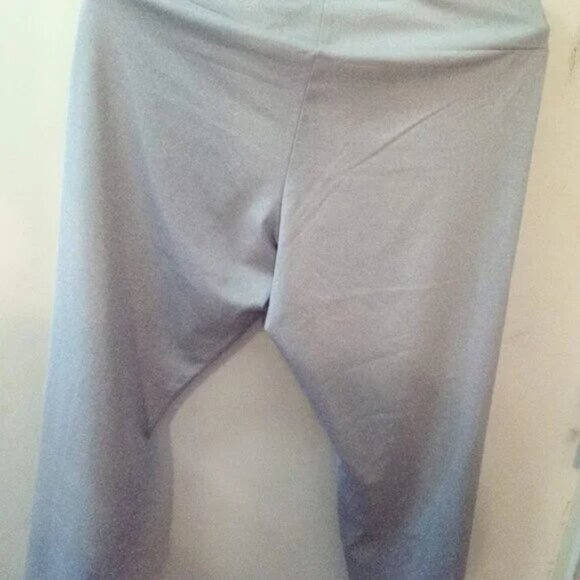 New Tommy Hilfiger Pin Tucked Grey Wide Waist Band Pants Women's Size XL - Picture 3 of 10